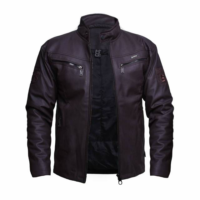 jaket motor pria | jaket keren | jaket coklat