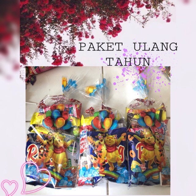 SOUVENIR ULANG TAHUN PARCEL SNACK BINGKISAN ULANG TAHUN CIKI CIKI