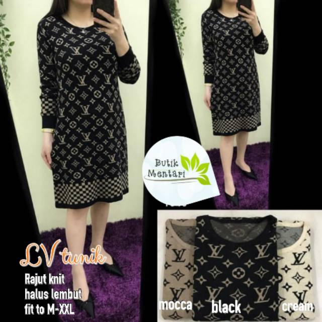 LV tunik rajut import