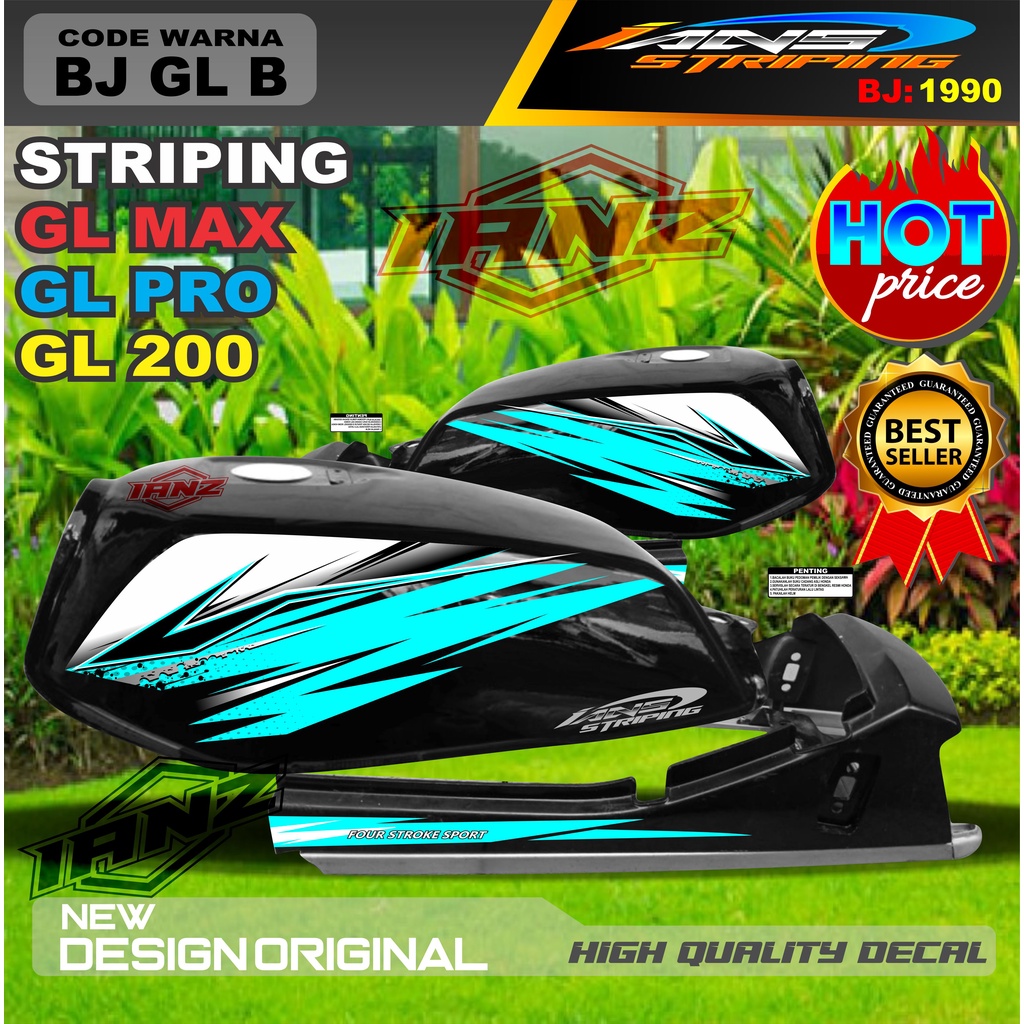 STRIPING STANDART GL MAX GL PRO / STRIPING VARIASI HONDA GL TERBARU / STRIPING VARIASI GL MAX / STIKER MOTOR