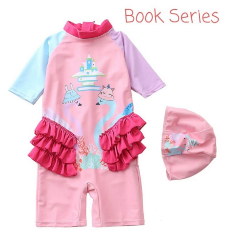 baju renang anak flamingo book series/baju renang anak flamingo/baju renang/kostum renang anak flami