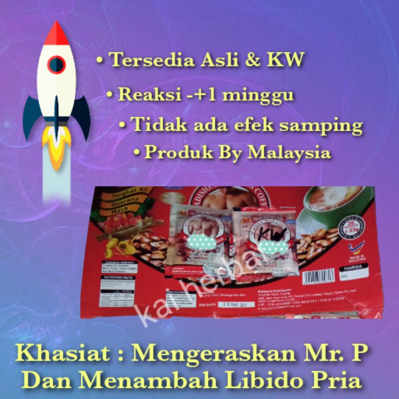 kopi murah semula jadi jantan AA malaysia 25gram