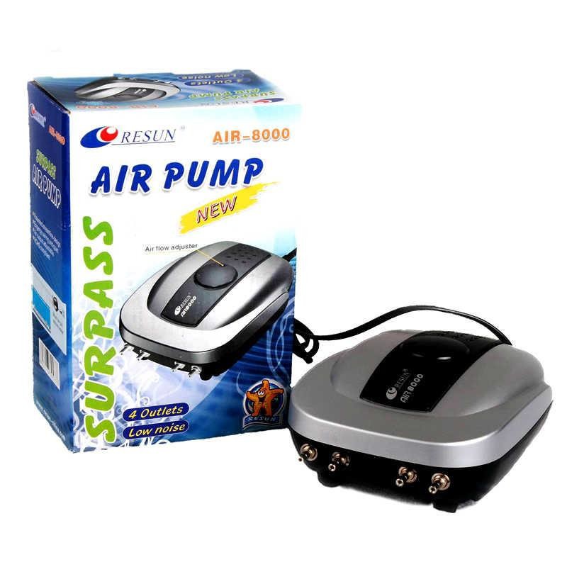 RESUN AIR-8000 / pompa udara gelembung kolan ikan koi / aquarium aqua scape / pump