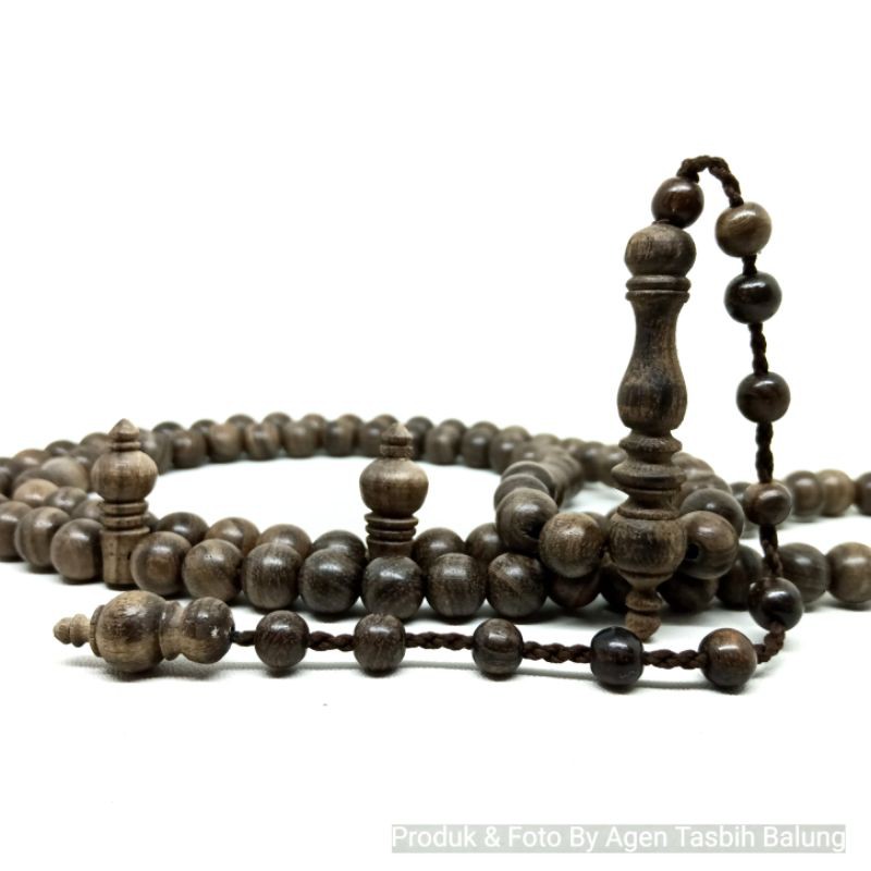 Tasbih Kayu Kalimasada Size 6 &amp; 8mm, Asli Kayu Langka Bertuah Nusantara