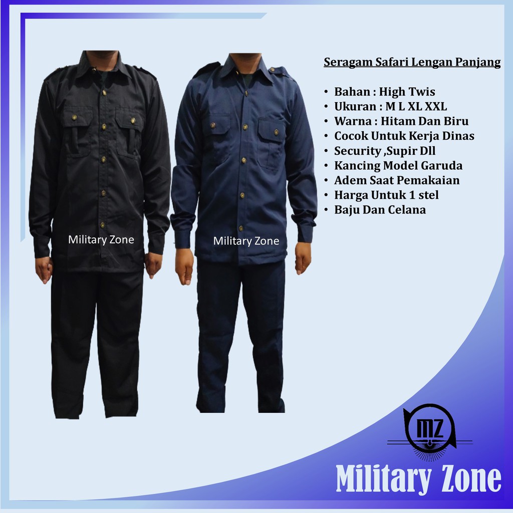 jual baju safari security terdekat