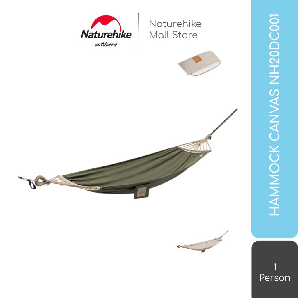 HAMMOCK CANVAS NATUREHIKE NH20DC001 AYUNAN GANTUNG CAMPING OUTDOOR