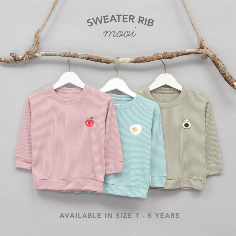 MOOI SWEATER RIB ANAK UNISEX RIB KNIT