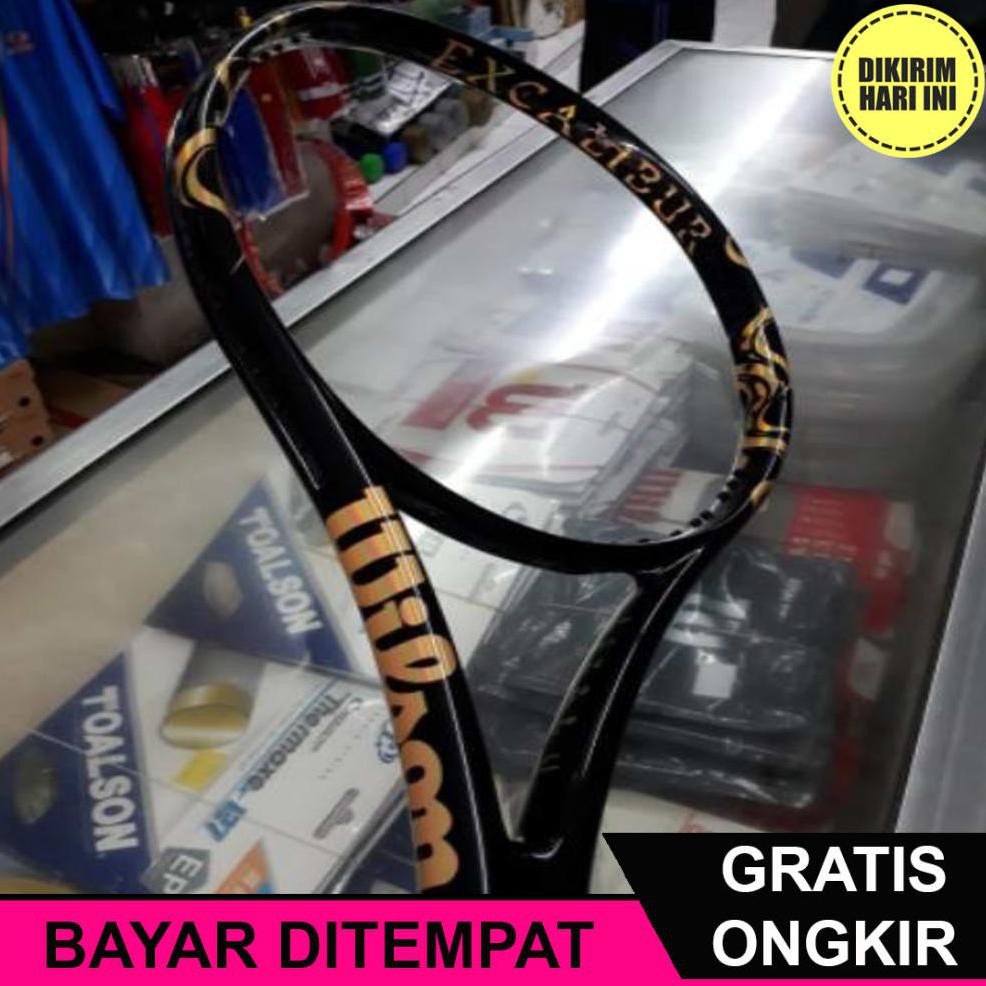 (BAYAR DITEMPAT) CE5953 RAKET TENIS WILSON EXCALIBUR GOLD - WILSON EXCALIBUR 110 - 2019 LIMITED