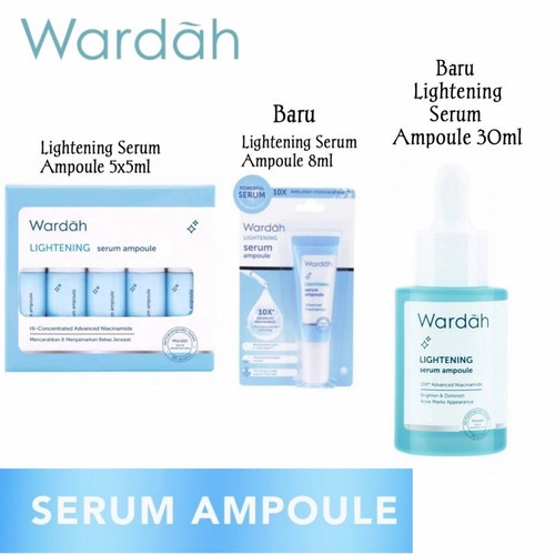 WARDAH Lightening Serum Ampoule Baru 30 ml Original