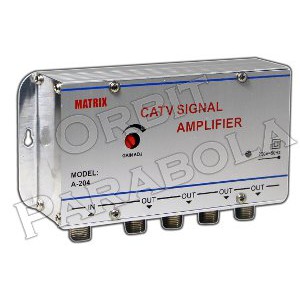 Matrix Booster A 204 Penguat Sinyal CATV Signal Amplifier Berkualitas