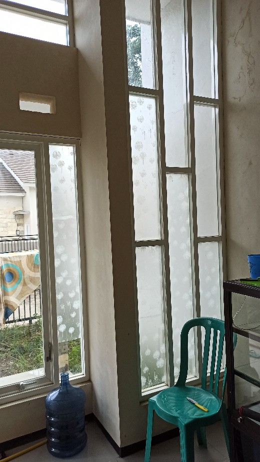 Stiker Kaca Jendela Pintu Etalase Dandelion Putih Ukuran.45x100cm