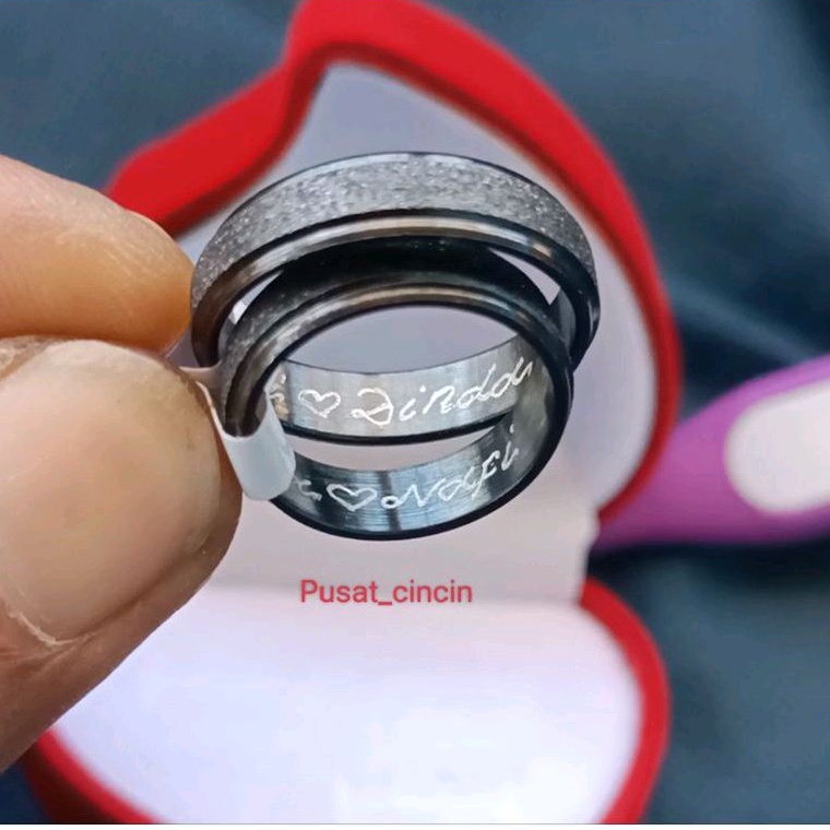 cincin ukir nama,cincin couple