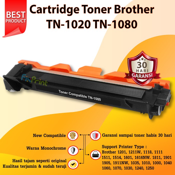 Compatible Toner Cartridge Brother TN-1080 tn1080 Printer