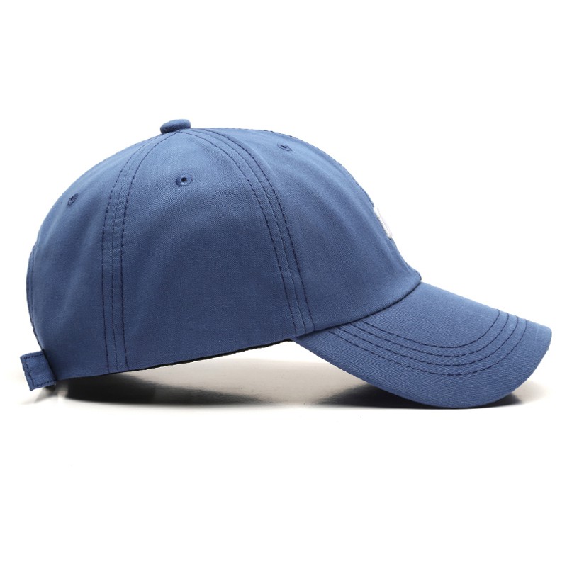 NEXTSTOP-085 Unisex Topi Baseball Pria Wanita Lembut Top M Huruf Pure Warna Nyaman Katun