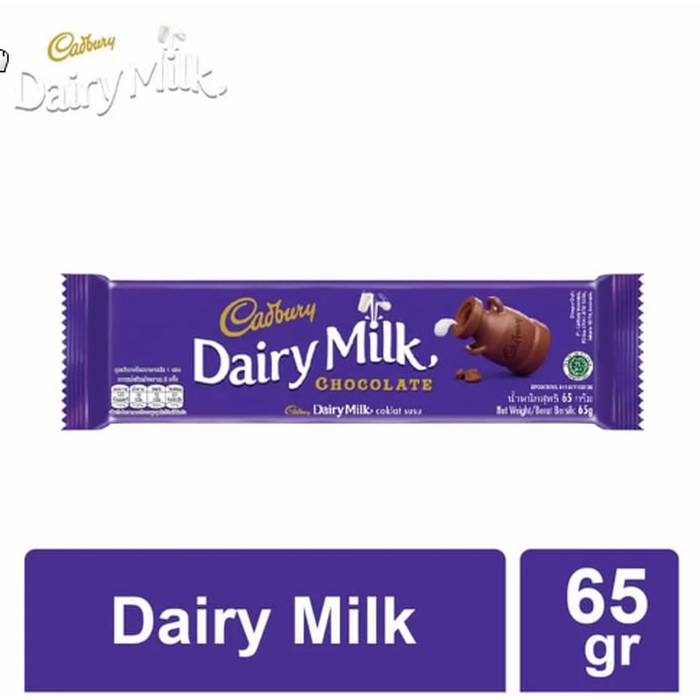 

Coklat Cadbury Dairy Milk Chocolate 65 Gram