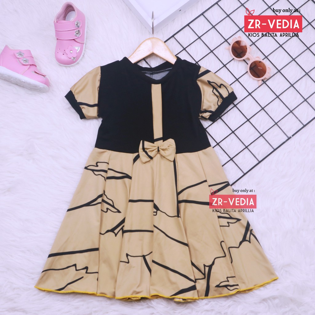 Dress Pita uk 3-4 Tahun / Dres Lengan Murah Grosir Baju Anak Perempuan Harian Gaun Pesta Batik Baru
