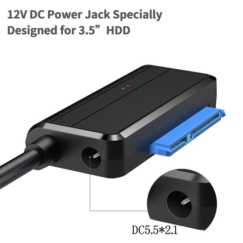 Btsg USB 3.0 3kabel Ke USB Adaptor 22pin III Kabel Support Hardisk HDD SSD Eksternal 2.5 Atau 3.5 Inch