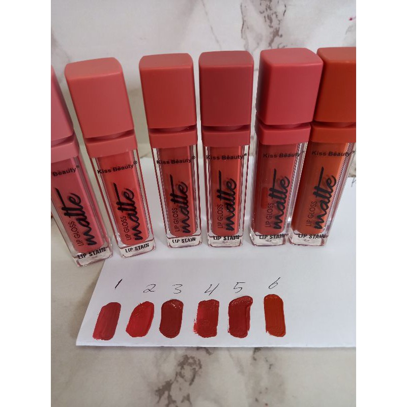 PROMO PER BOX!! LIPGLOSS KISS BEAUTY MATTE VELVET BEST SELLER 70082