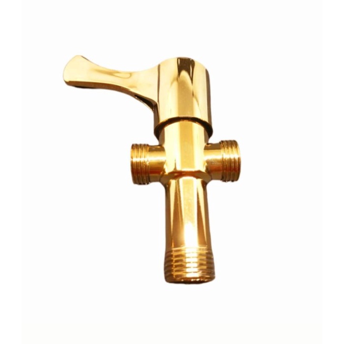 Stop Kran Single TEE Gold - Stop Keran Shower Closet gold emas  - Stop Kran Single Toilet Emas