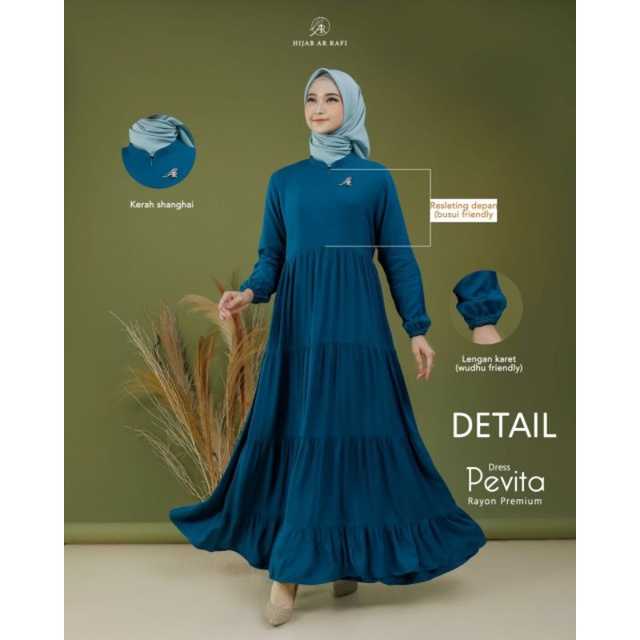 COD | TERBARU | PEVITA DRESS ORI BY ARRAFI |GAMIS POLOS| GAMIS RAYON |GAMIS ADEM