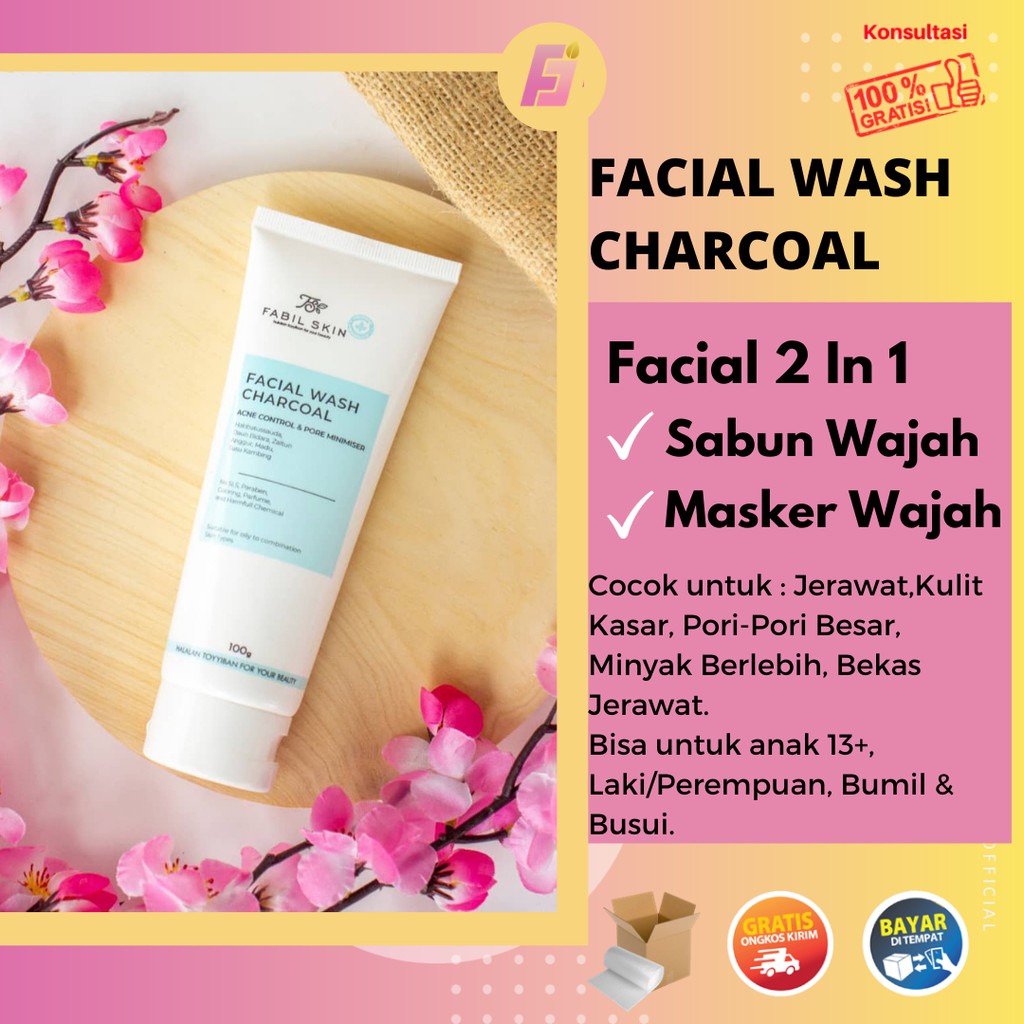 Facial Wash Sabun Muka Untuk Kulit Berminyak Jerawat Dan Penghilang Komedo Sebagai Masker Wajah Shopee Indonesia