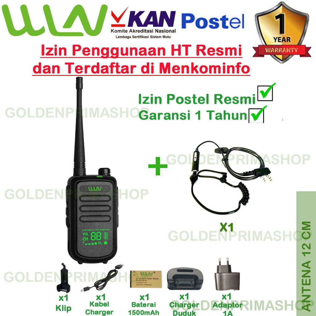 PAKET HANDSFREE FBI HT WLN KD-C100U ( LED ) - ISI 1 PCS