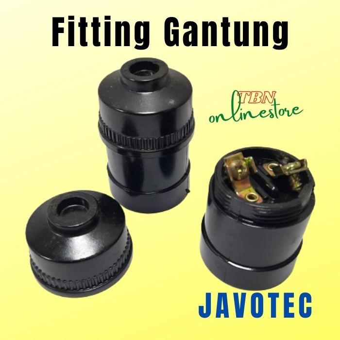 FITTING LAMPU GANTUNG NEW JV 878 (HITAM) JAVOTEC MURAH