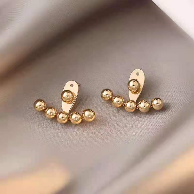 Back Hanging Earrings  Accessories Temperament Versatile Korea