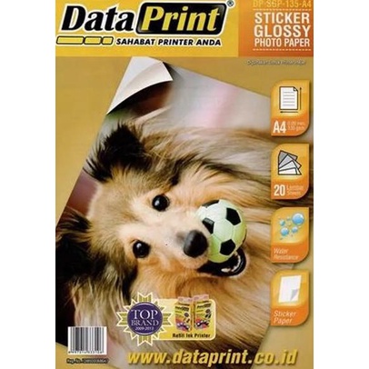 

KERTAS STIKER STICKER GLOSSY DATA PRINT - YELLOW MART