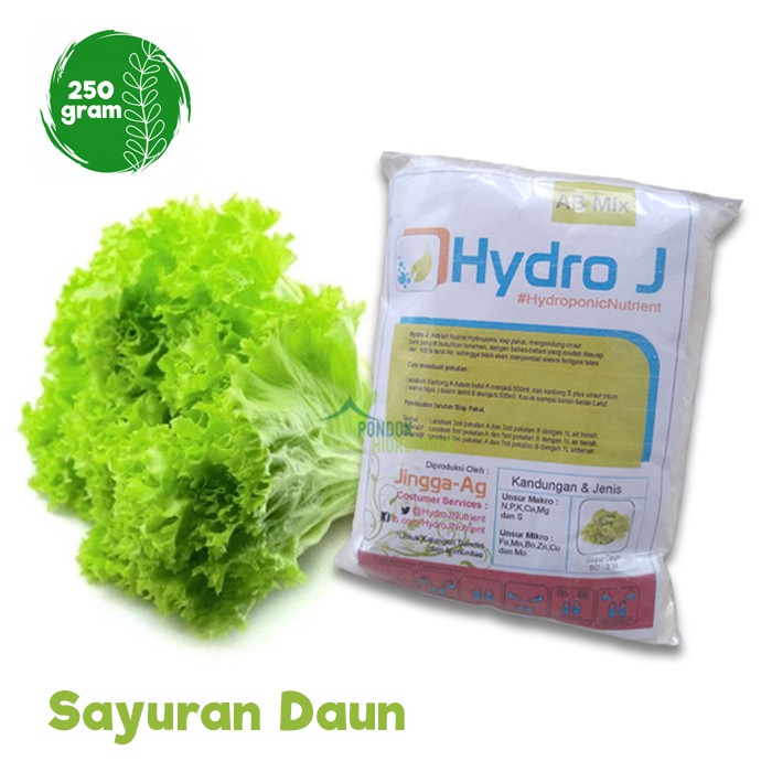 Jual Pupuk Nutrisi Hidroponik Ab Mix Sayur Daun Gr Hydro J Abmix Shopee Indonesia