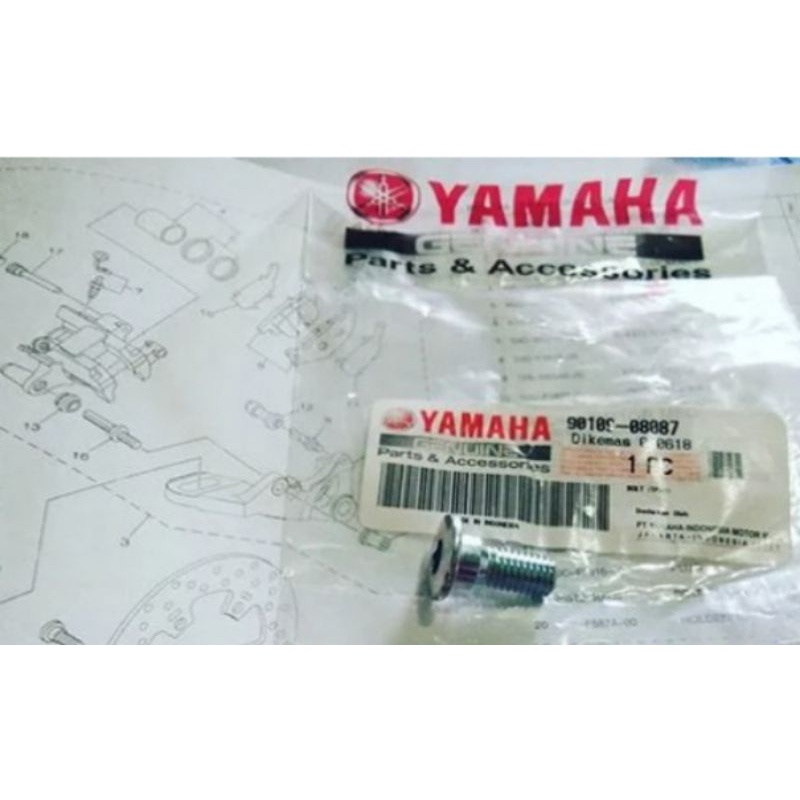 Bold Baut Piringan Disc Brake Cakram Belakang Vixion Old Lama New NVA NVL R15 Old Original