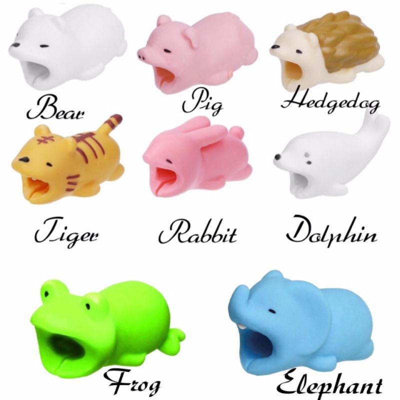 Pelindung Kabel Cable Cover Bite Animal Shape anti-break Data Cable Protection Sleeve