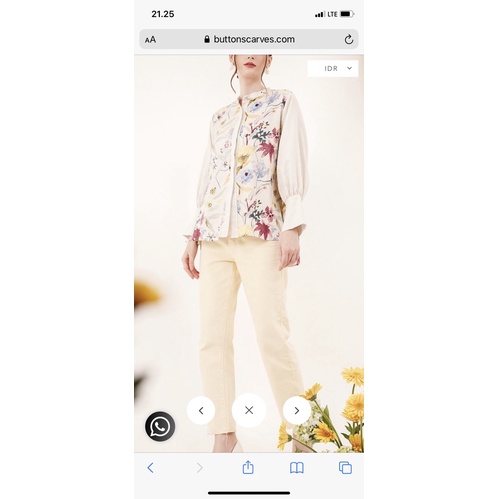 Romantic garden benang jarum