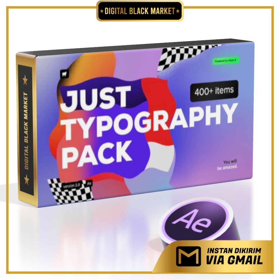 AtomX - Just Typography Pack - After Effect (Extension)