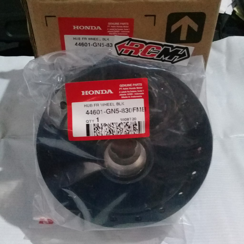 TROMOL DEPAN HUB FRONT WHEEL PRIMA GRAND SUPRA TROMOL HITAM ORI ORIGINAL HONDA 44601-GN5-830FMB