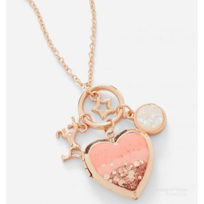 Nay / Justice Unicorn Locket Necklace - Kalung Unicorn Justice