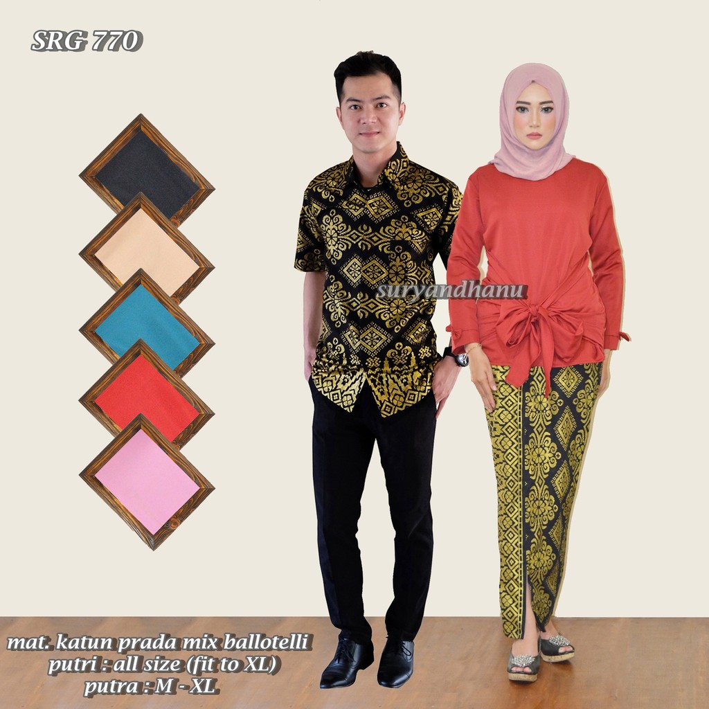 Couple Batik Cantika Pita Wajik Couple Pitaloka Wajik SRG 770 _ SOEGIHARTO