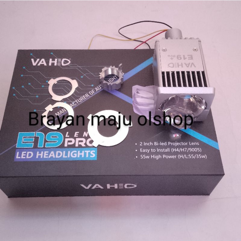 VAHID LED PROJECTOR E19 lensa 2inch satuan
