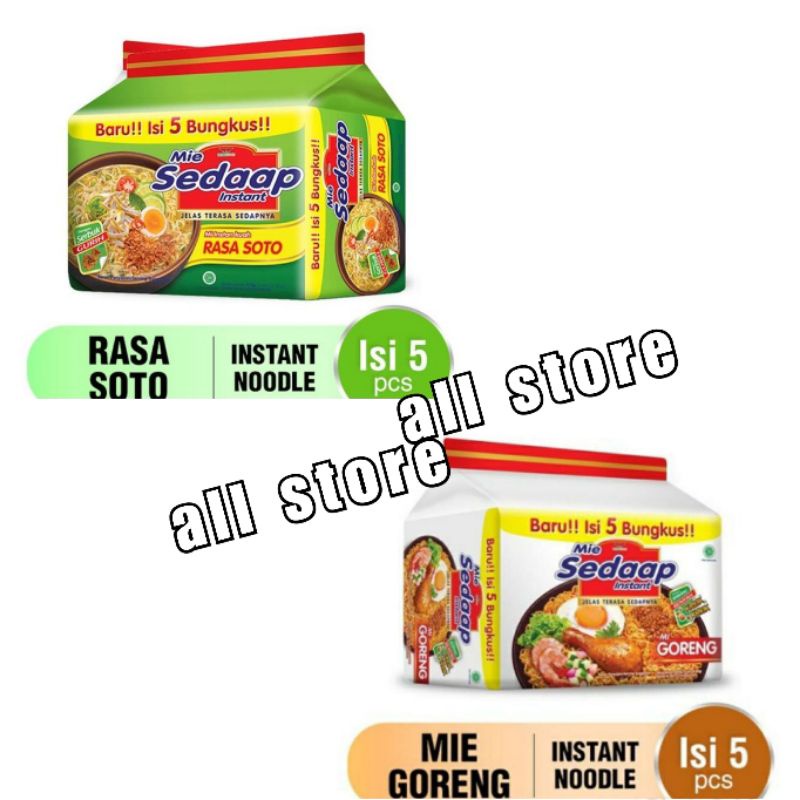 

Sedap Goreng isi 5/ Sedap soto isi 5