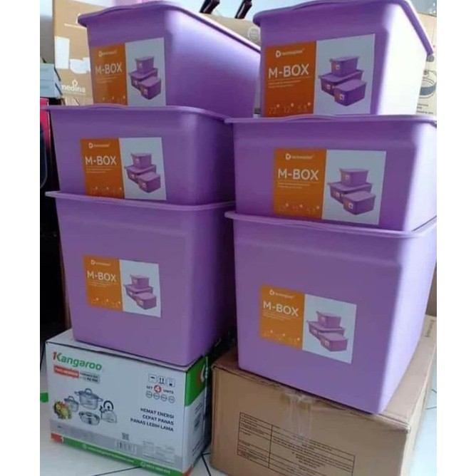 BOX PENYIMPANAN SET UNGU/PURPLE