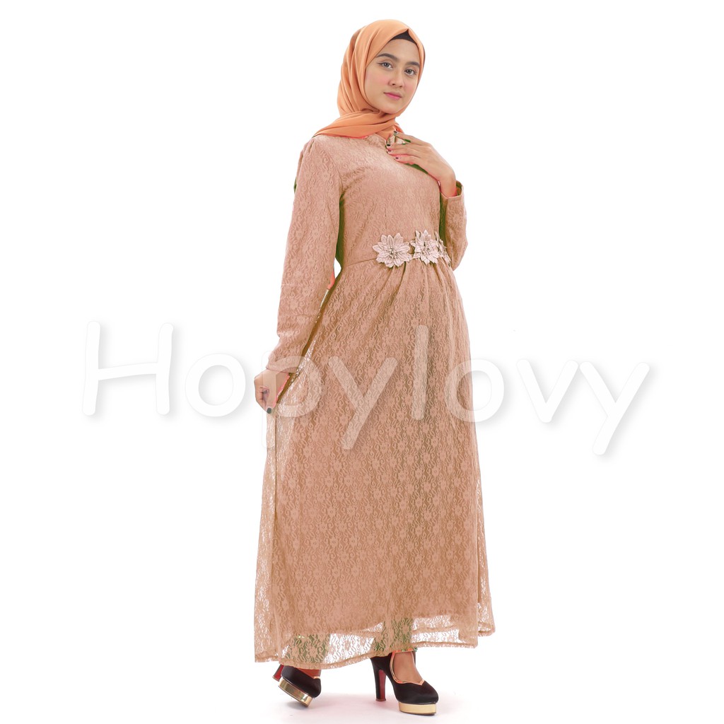 HOPYLOVY - Maxi Vera Dress Brukat