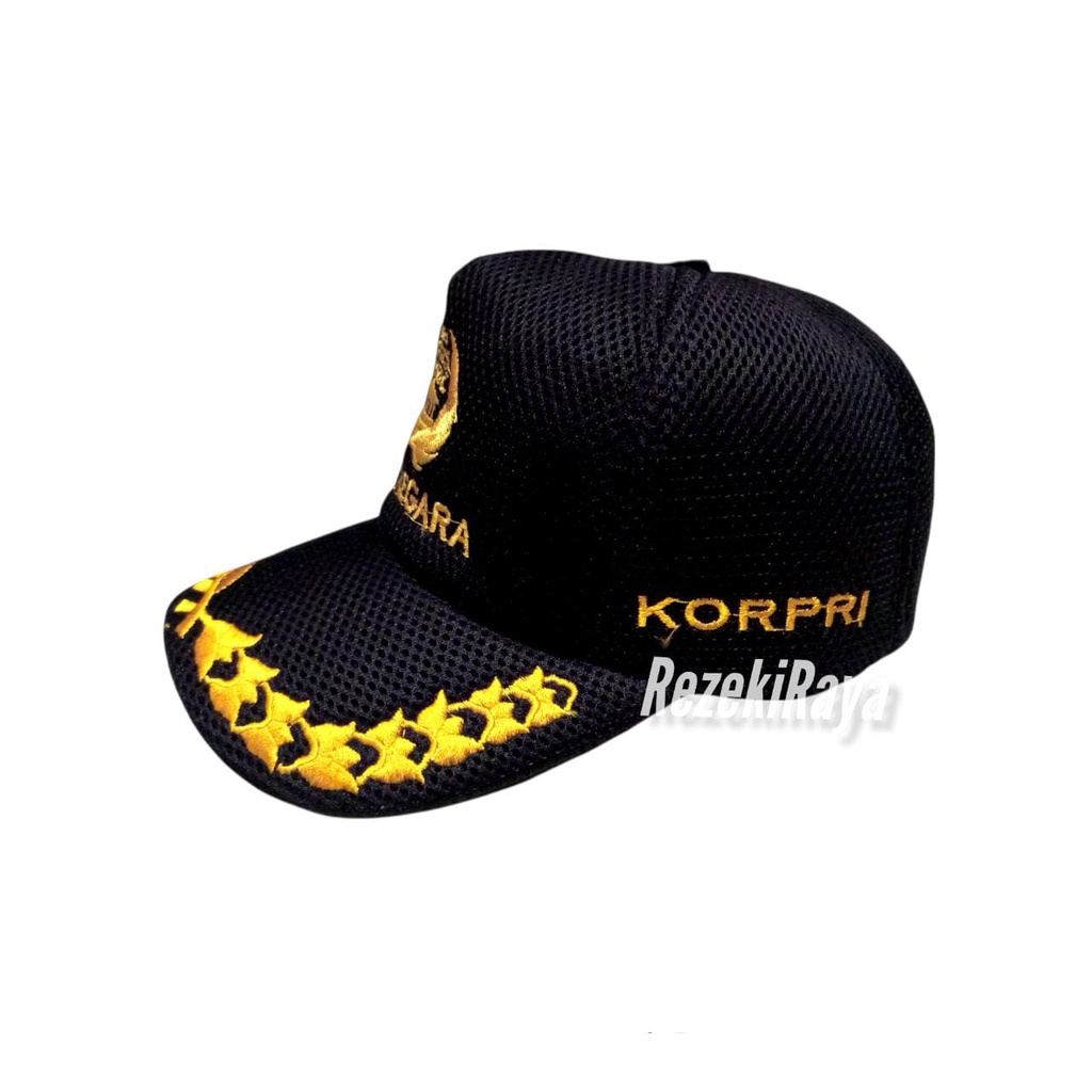 Topi Abdi Negara JARING DOUBLE MESH - Topi Padi Kapas - TOPI PNS