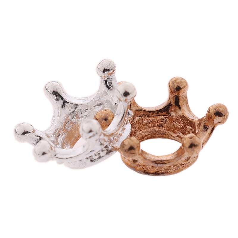 2pcs Miniatur Mahkota Mini Bahan Metal Untuk Rumah Boneka 1: 12