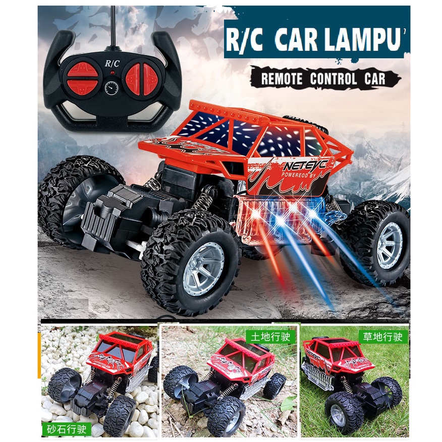 MAINAN ANAK REMOTE CONTROL MOBIL - R/C CAR UKURAN BESAR / ADA LAMPU LED DI MOBIL DAN PAKAI BATERAI C