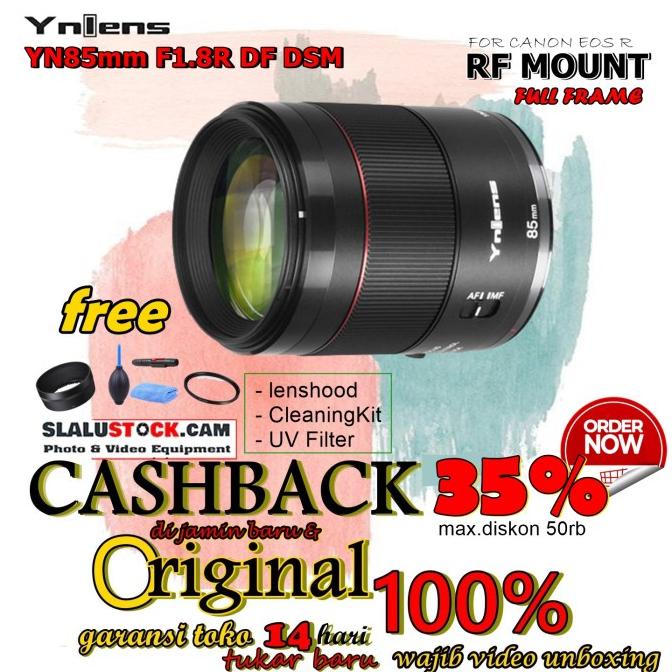 LENSA YONGNUO 85mm F1.8R DF DSM FOR CANON RF-MOUNT