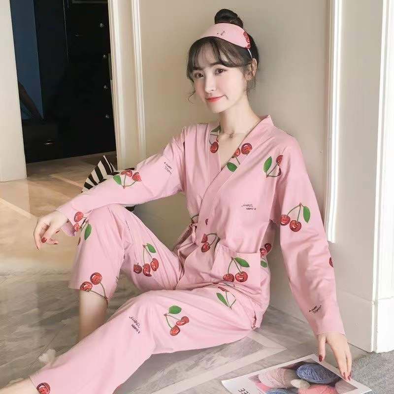 PIYAMA KIMONO SET PP LENGAN PANJANG CELANA PANJANG IMPOR