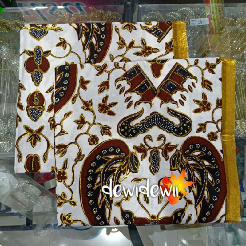 [Sepasang] Jarik Pengantin Prodo - Motif Sido Asih || Gold &amp; Silver