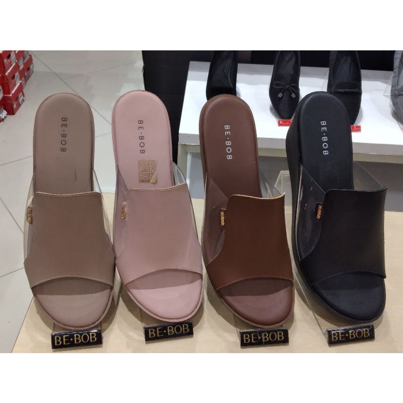 Restok Sandal Wanita Ringan Wedges Warna Khaki Be-bob Big Sale