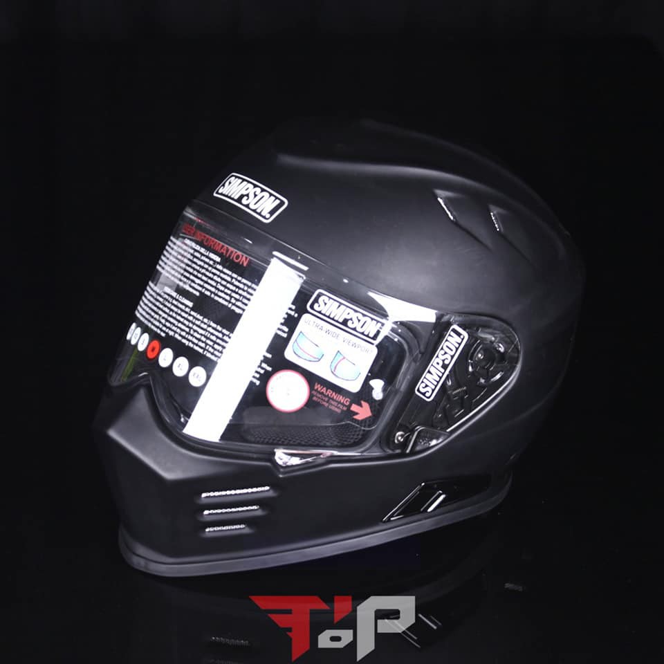 SIMPSON VENOM GHOST BANDIT BLACK MATTE HELM