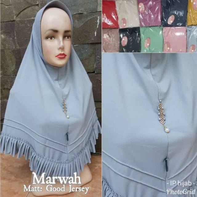 Jilbab Jersey IP Rempel model Mahira dan Marwah